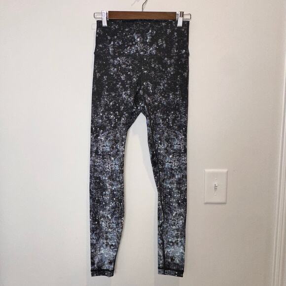 Lululemon Wunder Under Hi-Rise Tight Nulux Effervescence 50g Multi Black Sz 8 - Picture 3 of 9
